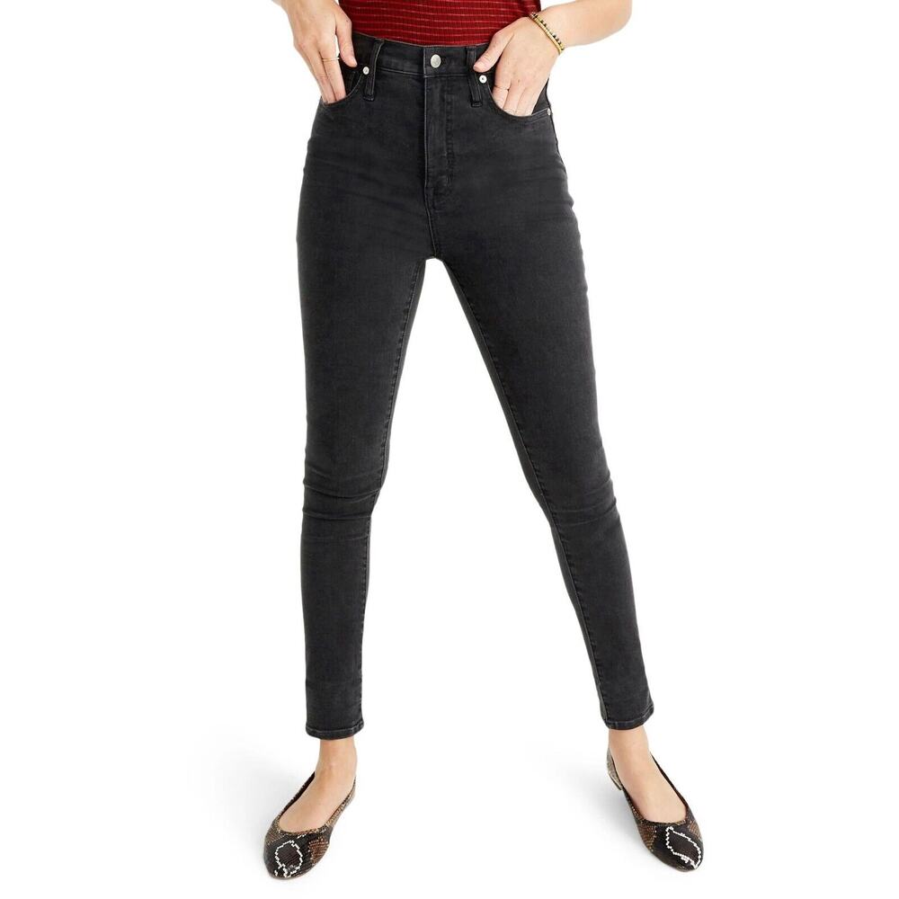 Madewell Skinny Skinny Jeans‎ 26 Womens Black Mid Rise Denim B1799 Style Classic